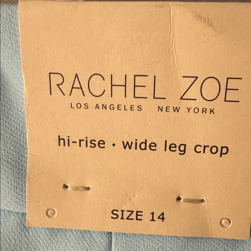Rachel Zoe Sky Blue Cropped Wide Leg - Picture 3 of 6